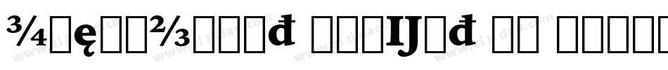 IowanOldSt BlkExt BT Black Italic Extension字体转换